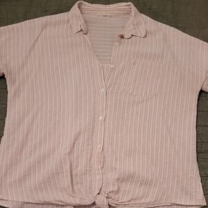 Women's Pink Striped Shirt